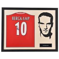 bergkamp hand signed shirt