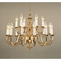 bf1911918 ghent 18 light cast brass georgian chandelier