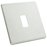 bg screwless grid 1 module grid plate brushed steel e32317