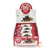 bhu fit organic vegan protein bar 12 bars chocolate tart cherry and pi ...