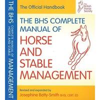 bhs complete manual of horse and stable management british horse socie ...