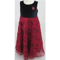 BHS 8 Years Red & Black Party Dress