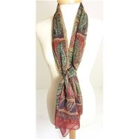 BHS Set of 2 Multicoloured Lightweight Paisley Print Scarves