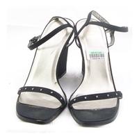 BHS, size 5 black wedge heeled evening sandal