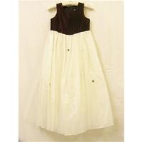 BHS Kids - 11 Years (146cm) - Burgundy & Cream Bridesmaid Dress