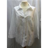 BHS white shirt BHS - Size: 20 - White - Short sleeved shirt