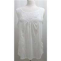 BHS - Size: 16 - White Cotton Top