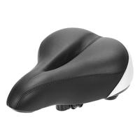 Bicycle Suspension Saddle Wide Shockproof MTB Padded Saddle Cushion Road Bike Seat with Safety Taillight