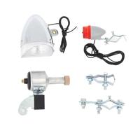 Bicycle Lights Set Kit Bike Safety Front Headlight Taillight Rear Light No Batteries Needed