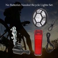 Bicycle Lights Set Kit Bike Safety Front Headlight Taillight Rear light Dynamo No Batteries Needed