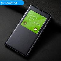 BIG D Auto Sleep/Wake Up with Waterproof Circle Flip Case for Samsung Galaxy S5 I9600