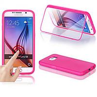 big d touch view tpu silicone flip case for samsung galaxy s6 g9200