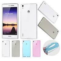 big d utral thin tpu transparent soft case for huawei p7assorted color