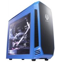 bitfenix aegis micro atx chassis w icon programmable display blue