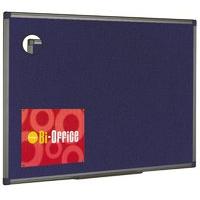 BI OFFICE BLUE FELT BRD 1200X900 ALU FIN