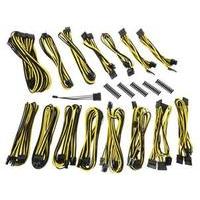 bitfenix alchemy 20 psu cable kit evg series black yellow