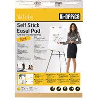 Bi-Office Self-Stick Flipchart Pad 635x780mm 30 Sheets White (Pack of 2)