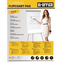 Bi-Office White A1 Gridded Flipchart Pads (Pack of 5)
