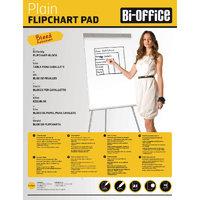 Bi-Office White A1 Plain Flipchart Pads (Pack of 5)