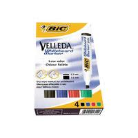 Bic Velleda 1751 Chisel Tip Assorted Whiteboard Marker - 4 Pack
