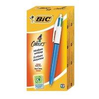 Bic 4 Colour Ballpoint Pen - 12 Pack
