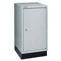 bisley ba3 1 door locking cupboard goose grey