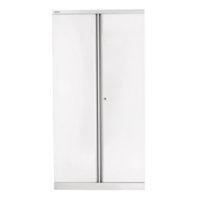 bisley 2 door cupboard w914xd457xh1968mm chalk white