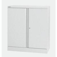 Bisley 2 Door Stationery Cupboard Chalk White 1 Shelf