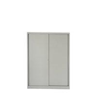 Bisley Sliding Door Cupboard 4 Dual Purpose Shelves Goose Grey