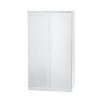 Bisley 2 Door Cupboard W914xD457xH1806mm Chalk White