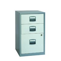 bisley a4 home filer 3 drawer silverwhite