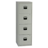 Bisley A4 Personal Filing Cabinet 4 Drawer Grey