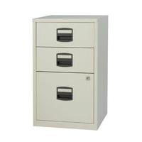 Bisley A4 Home Filer 3 Drawer Lockable Grey