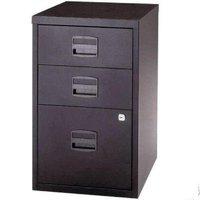 Bisley A4 Home Filer 3 Drawer Lockable Black