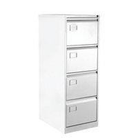 Bisley 4 Drawer Filing Cabinet Chalk White