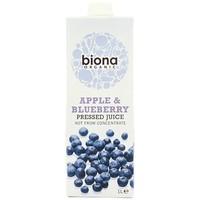 Biona Org Apple & Blueberry Juice 1000ml