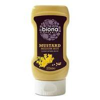 Biona Mustard Medium Hot-Squeezy Org 320ml