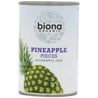 Biona Org Pineapple Pieces in Juice 425g