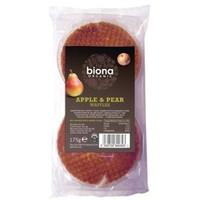 biona organic apple pear waffles 175g