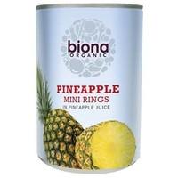 Biona Org Mini Pineapple Rings 425g