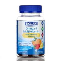 Bioglan Omega 3 + Multi Vitagummies 60 Chews - 60   Chewables, Orange