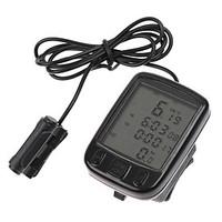 Bike Computer, Waterproof LCD Cycling Bike Bicycle Computer Odometer Speedometer 24 Functions