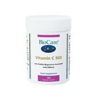 biocare vitamin c 500 500mg 180vcaps