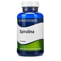 bioconcepts spirulina 500mg 60s tablets