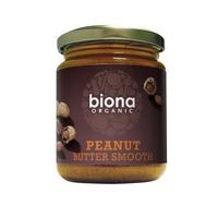 biona organic smooth peanut butter 250g 1 x 250g