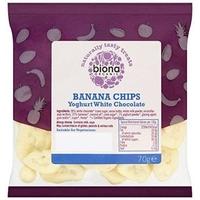 BIONA Organic Yoghurt / White Chocolate Coated Banana (70g)