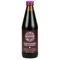 Biona Elderberry Juice - Pure (330ml x 6)