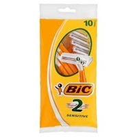 bic 2 sensitive shaver pack 10