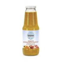 biona peach apricot apple juice 1000ml 1 x 1000ml