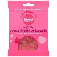 biona pomegranate hearts vegan 75g x 10